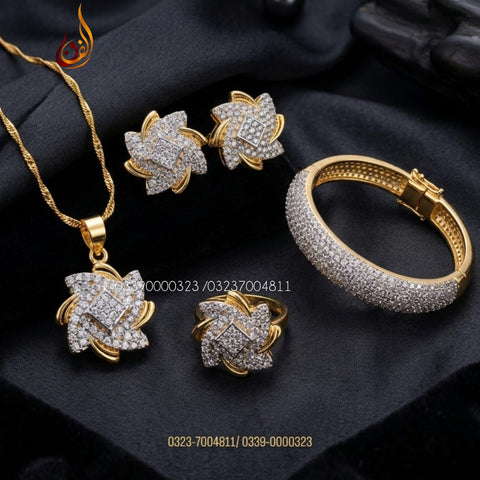 Diamond Cut Dilaad Set with Kangan