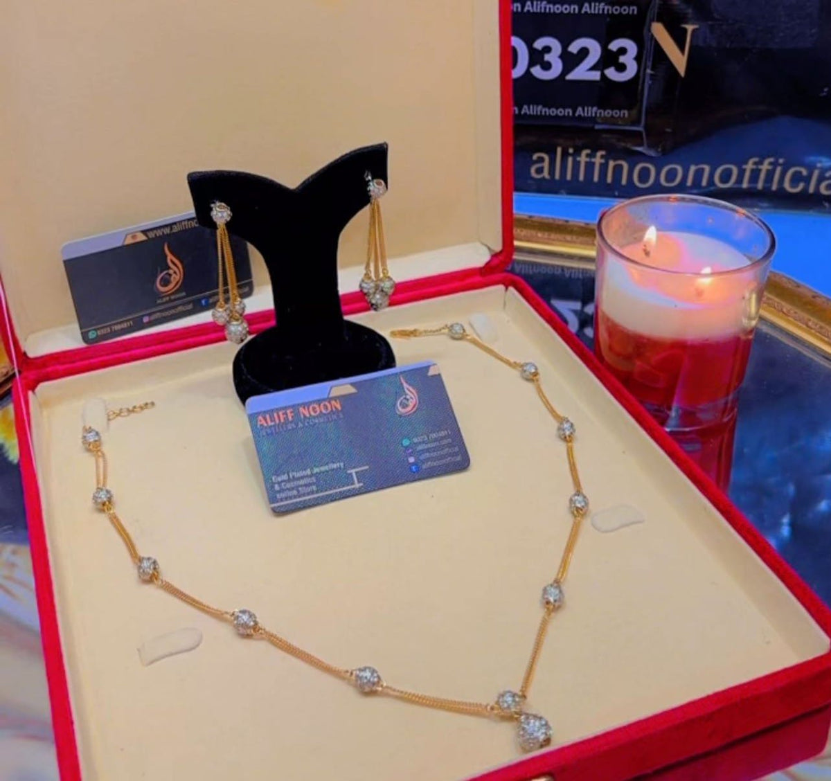 Double Chain Chandi Mala Set