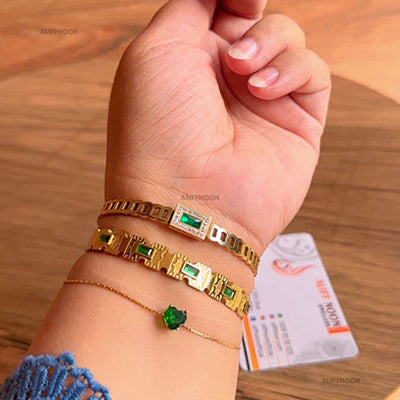 Emerald Stone Bracelet
