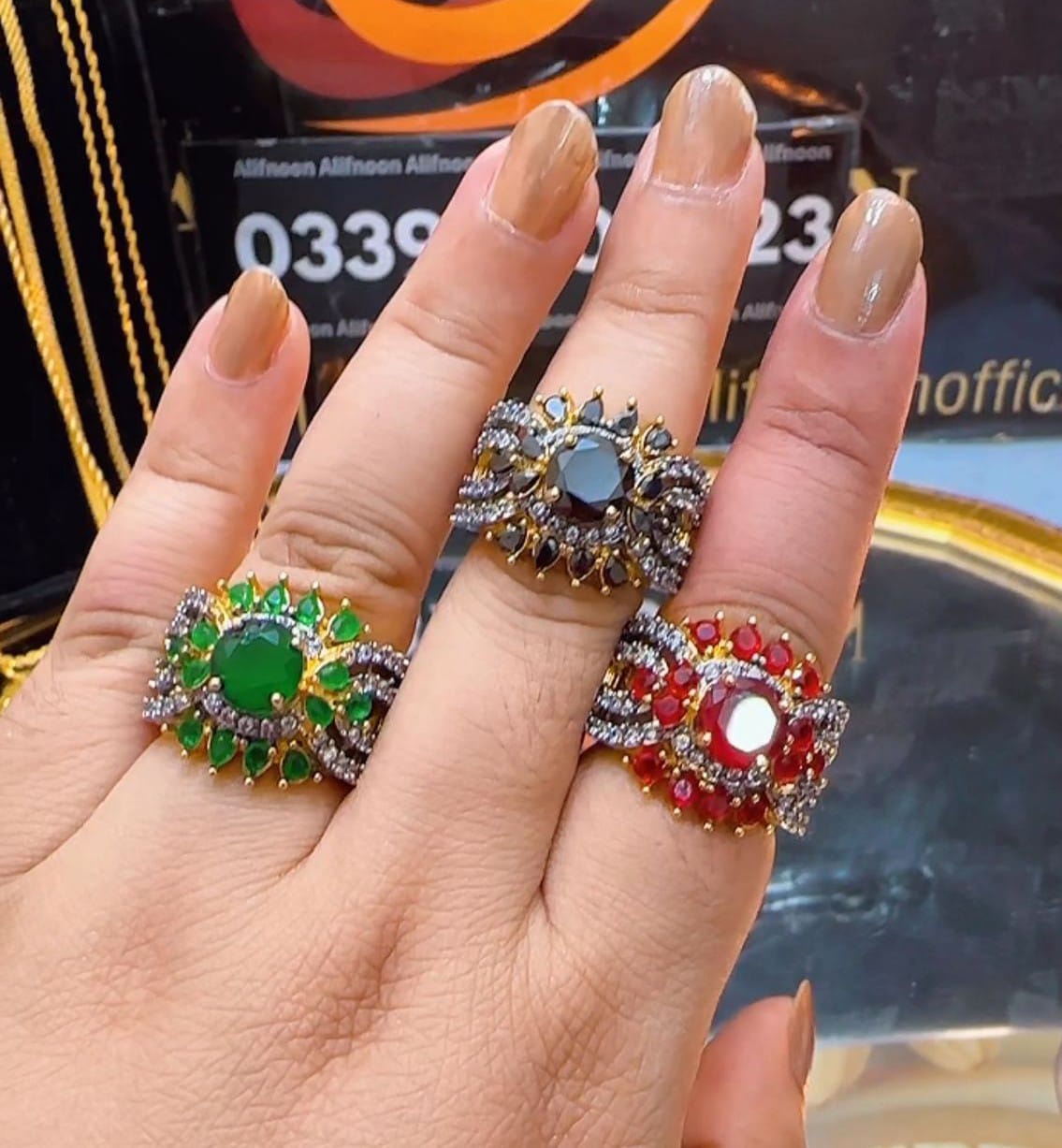 Esha Diamond Cut Ring