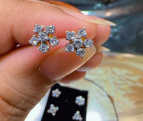 Ganga Jamni Studs Pair