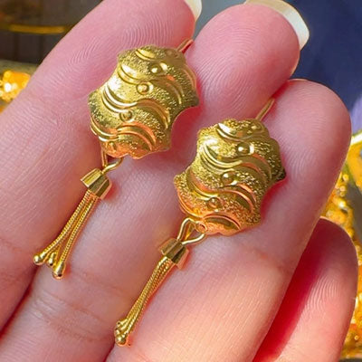 Gold Dipped Maira Hanging Earrings