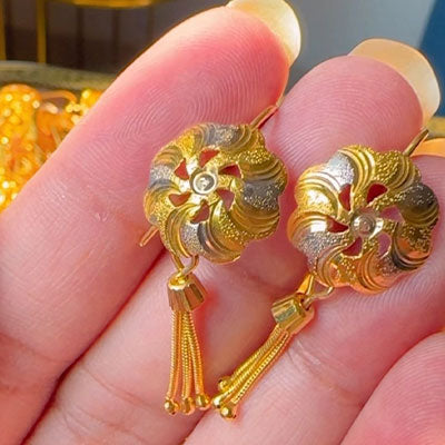 Gold Dipped Maira Hanging Earrings