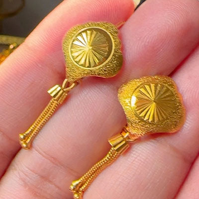 Gold Dipped Maira Hanging Earrings