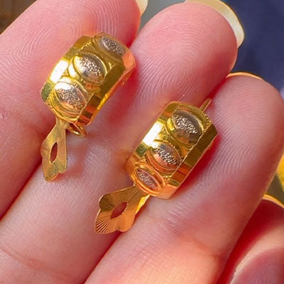 Gold Dipped Maira Hanging Earrings