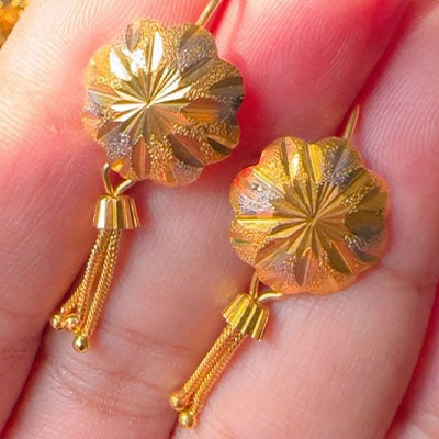 Gold Dipped Maira Hanging Earrings