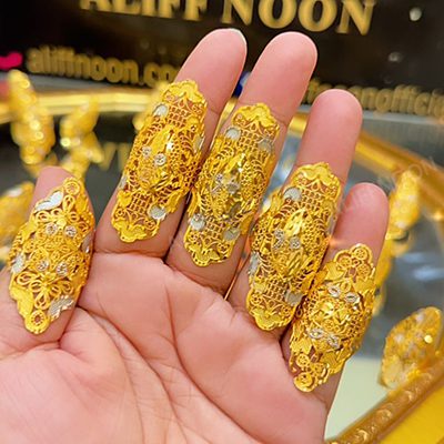 Gold Dipped Long Ring