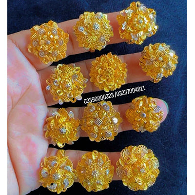 Gold Dipped RP Flower Rings