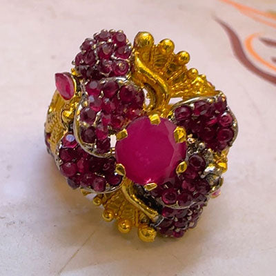 Gold Dipped Ruby Anila Ring