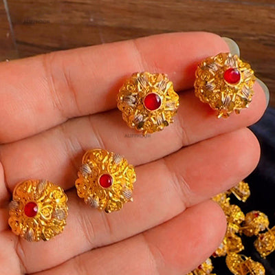 Gold Dipped Ruby Clip Lock Tops
