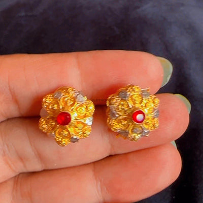 Gold Dipped Ruby Clip Lock Tops