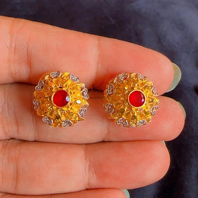 Gold Dipped Ruby Clip Lock Tops