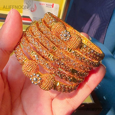 Gold Dipped Qasa Bangles Set