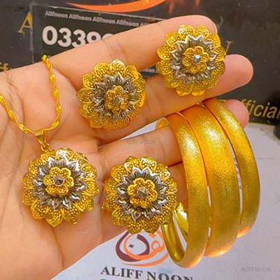 Gold Dipped Set Shabnam Bangles