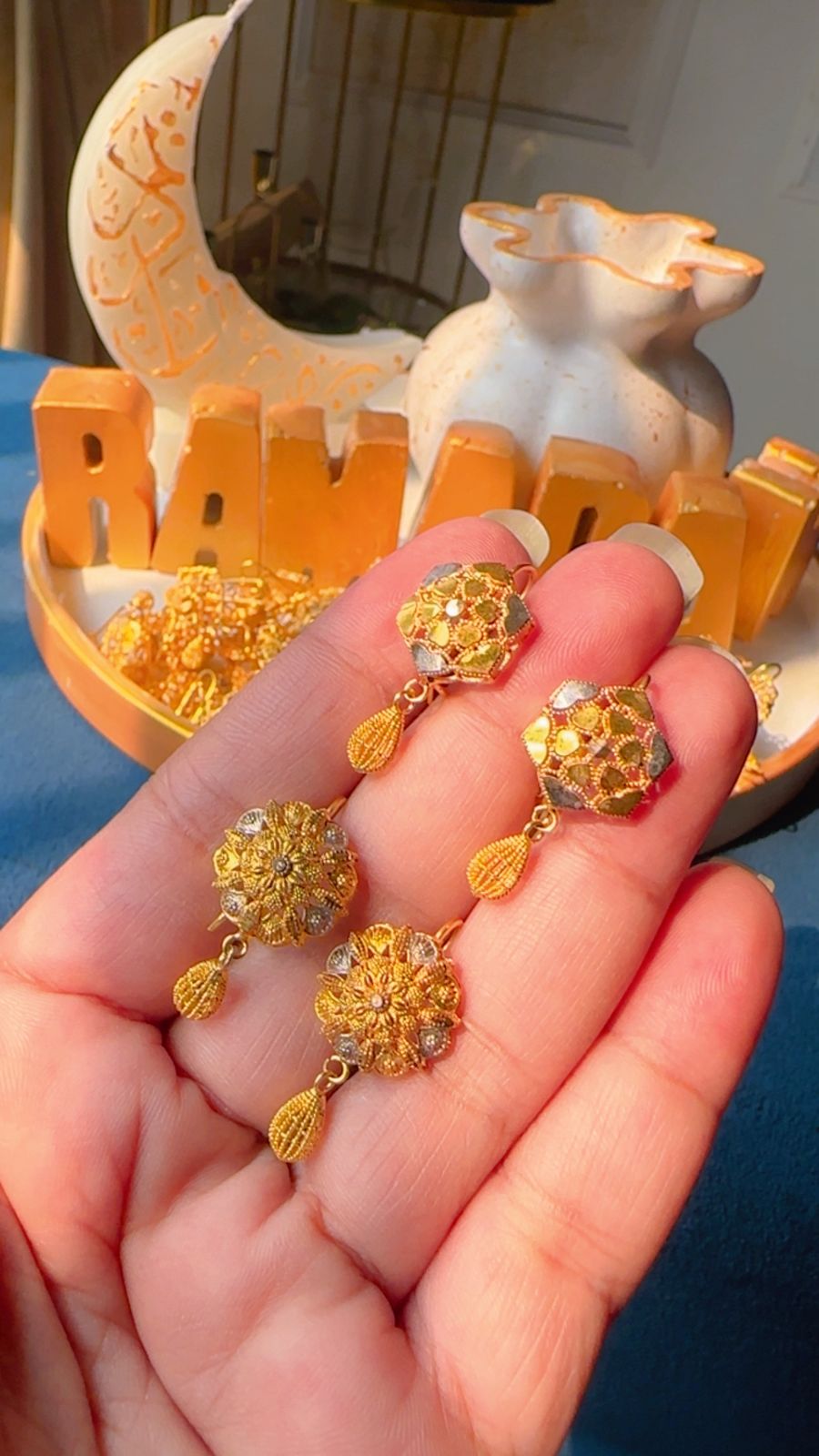 Gold Dipped Ameena Earrings