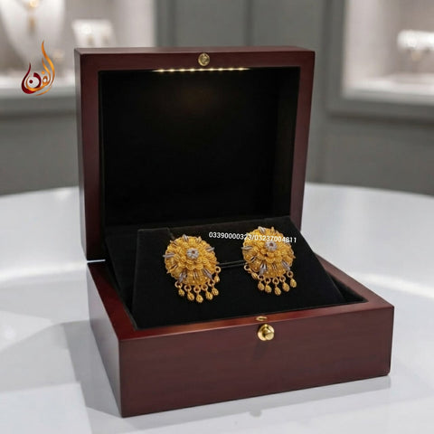 Gold Dipped Ball Earrings