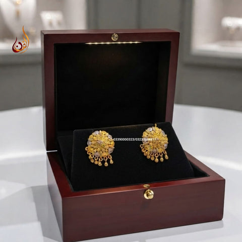 Gold Dipped Ball Earrings