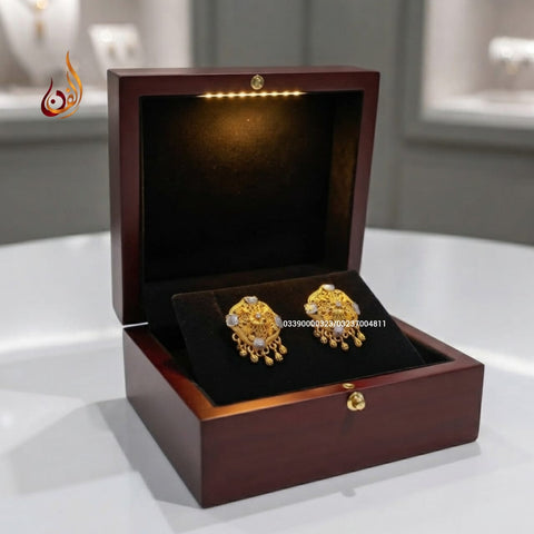 Gold Dipped Ball Earrings