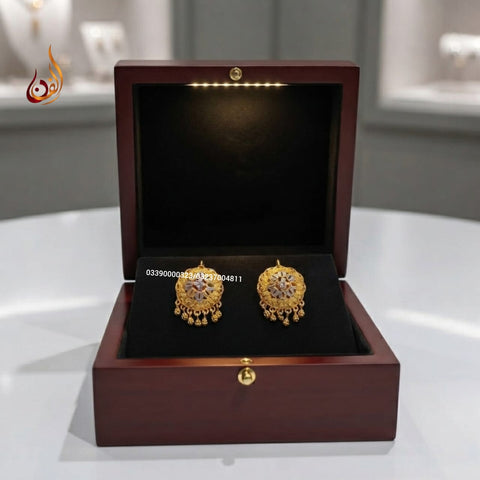 Gold Dipped Ball Earrings