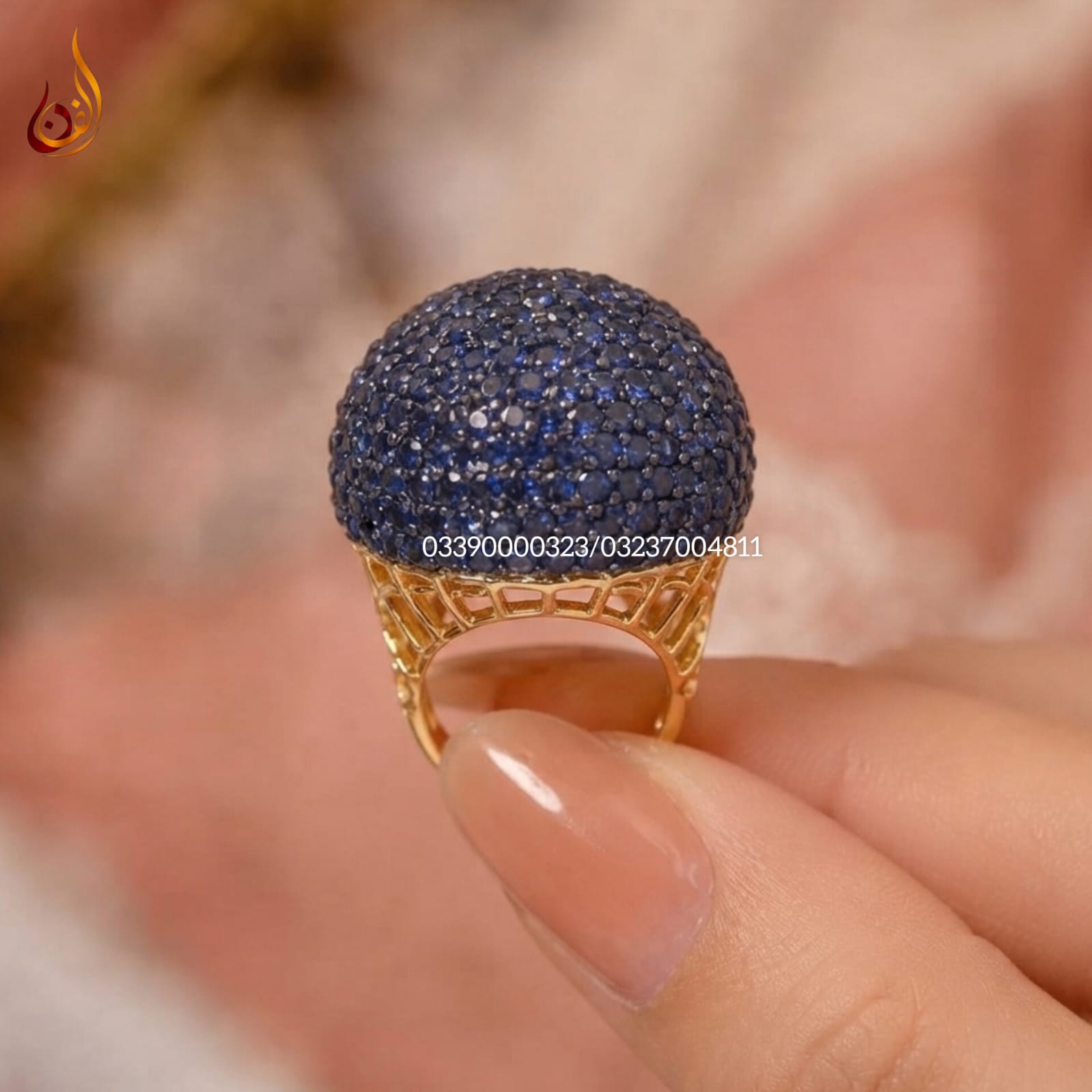 Gold Dipped Football Ring