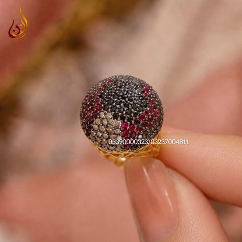 Gold Dipped Football Ring