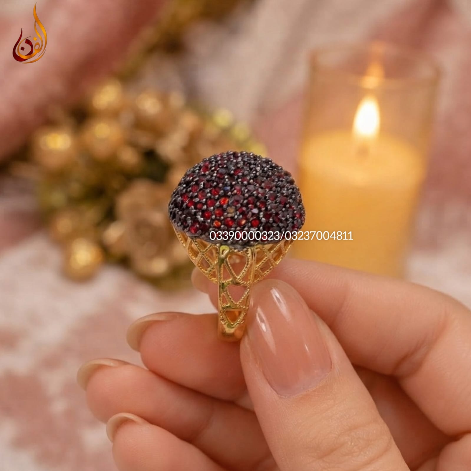 Gold Dipped Football Ring