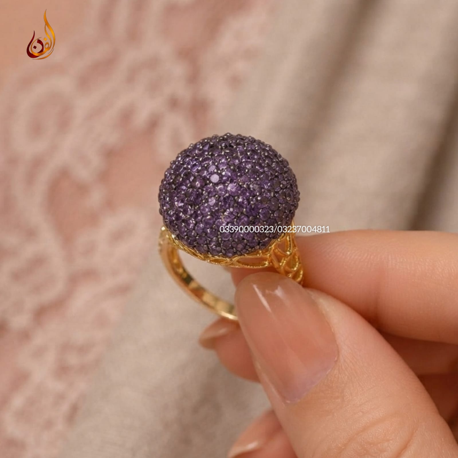 Gold Dipped Football Ring