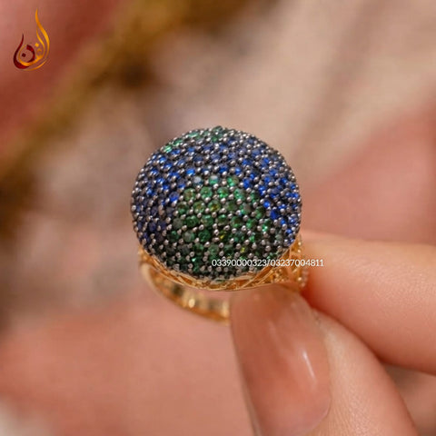 Gold Dipped Football Ring