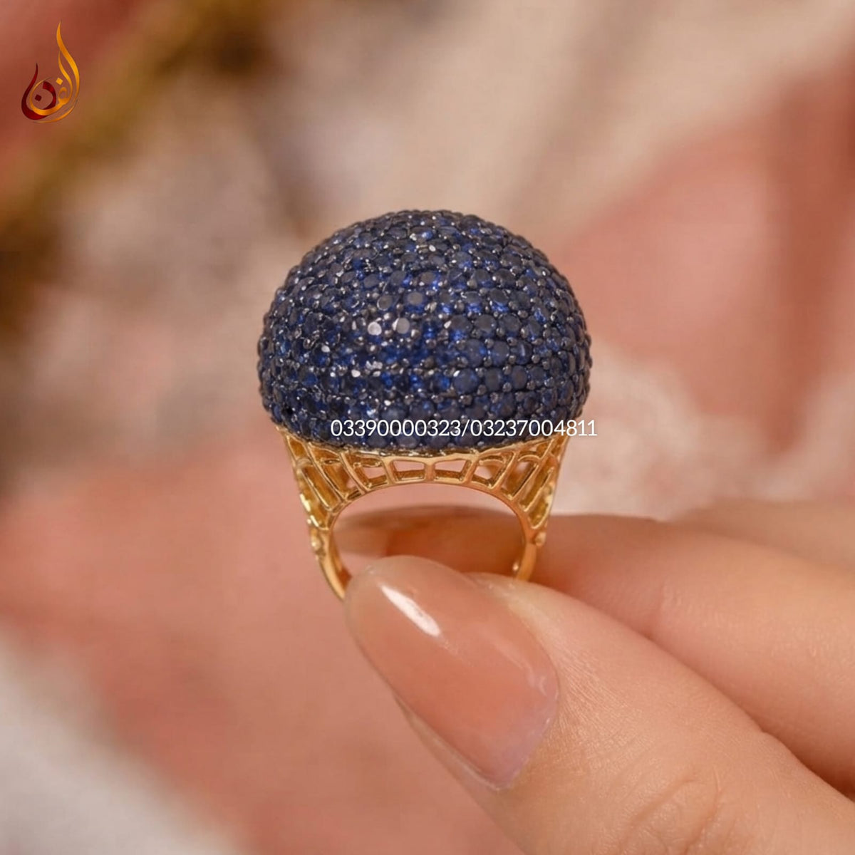 Gold Dipped Football Ring