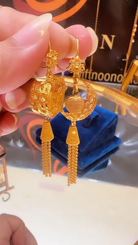 Gold Dipped Sona Replica Earrings