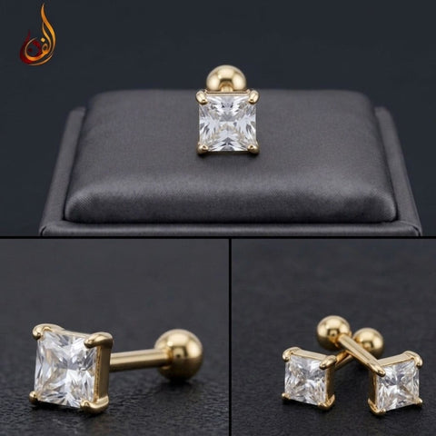 Gold plated Noor Square Tops