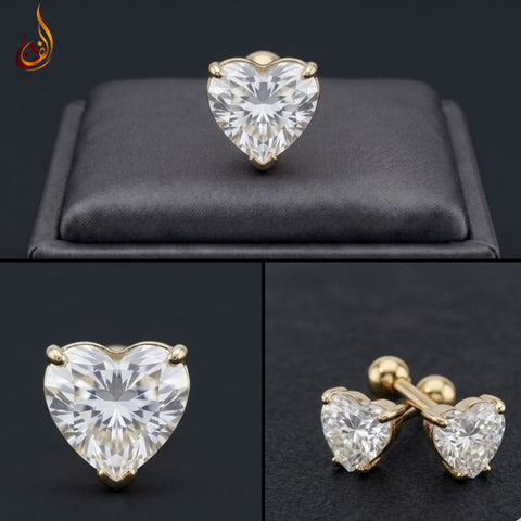 Gold Plated Noor Heart Tops