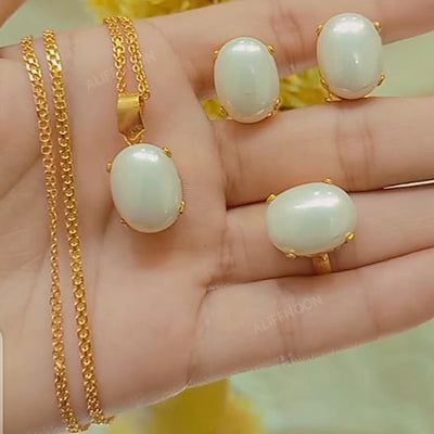 Single Stone Sapphire Set
