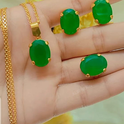 Single Stone Sapphire Set
