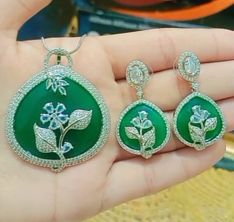 Green Flower Set