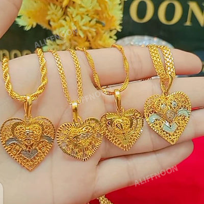 Heart Pendant with Chain