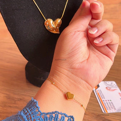 Heart Locket With Bracelet