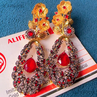 Luxury Ruby Stone Earrings
