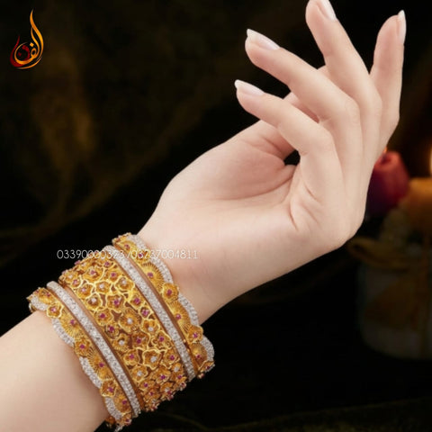 Luxury S kangan with zircon