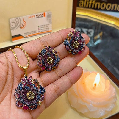 Peacock 3d Diamond Cut Set