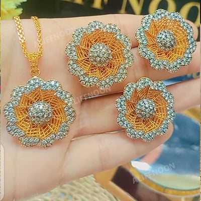 RP Diamond Cut Gold Plated Set