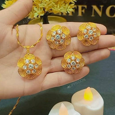 RP Gold Plated Flower Set