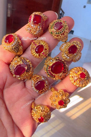 Red Stone Hina Ring