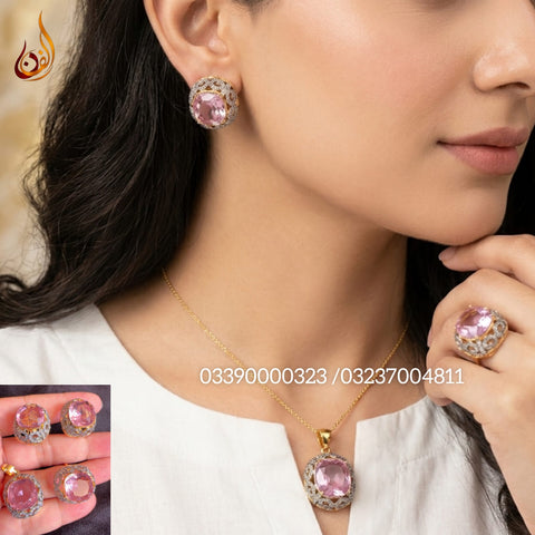 Royal Blue Set with Zircon