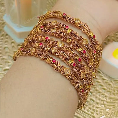 Rubi Gold Plated Bangles