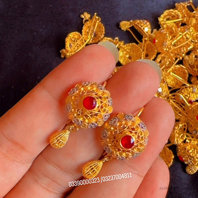 Ruby Stone RP Earrings