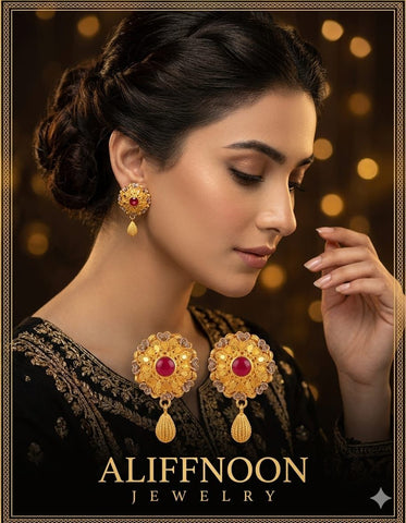 Ruby Stone Tops Back Clip