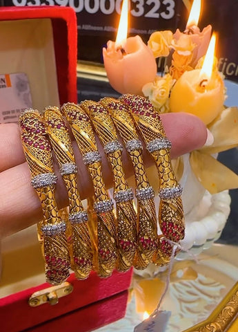 Ruby Chandi Bangles