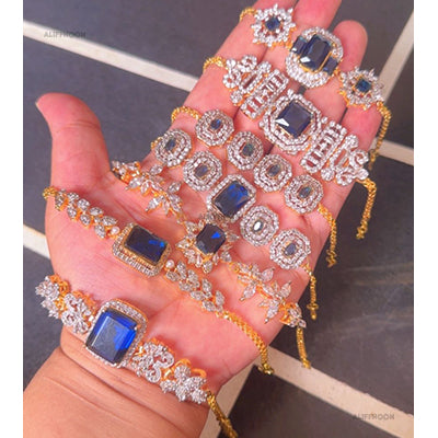 Saphire-stone-diamond-cut-Bracelet