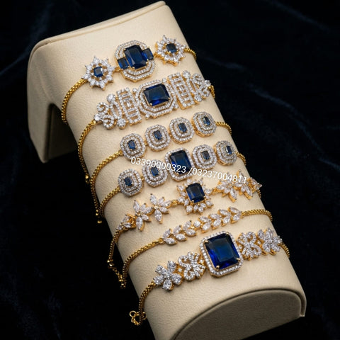 Sapphire zee bracelet